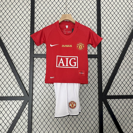 Manchester United Kit Criança Retro 2007-08