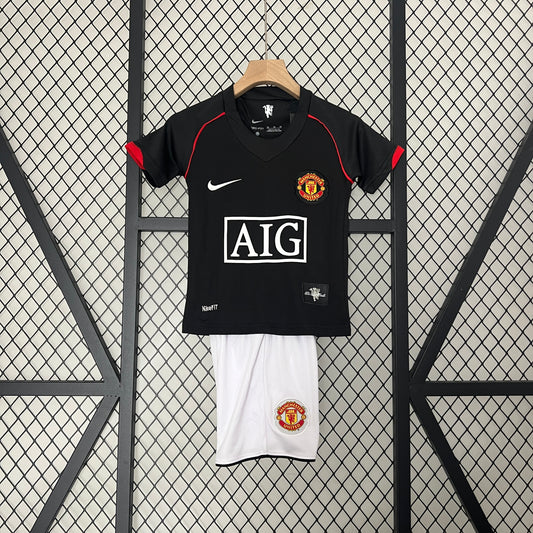 Manchester United Kit Criança Retro 2ª 2007-08